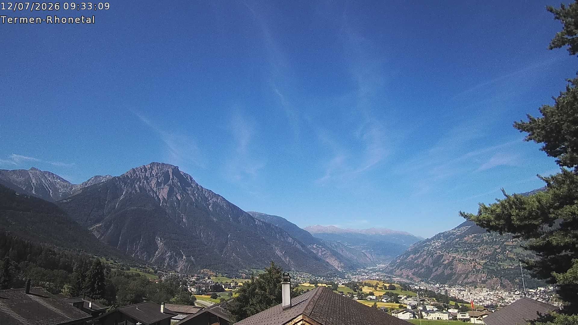 Archived image Webcam Termen: View to the south