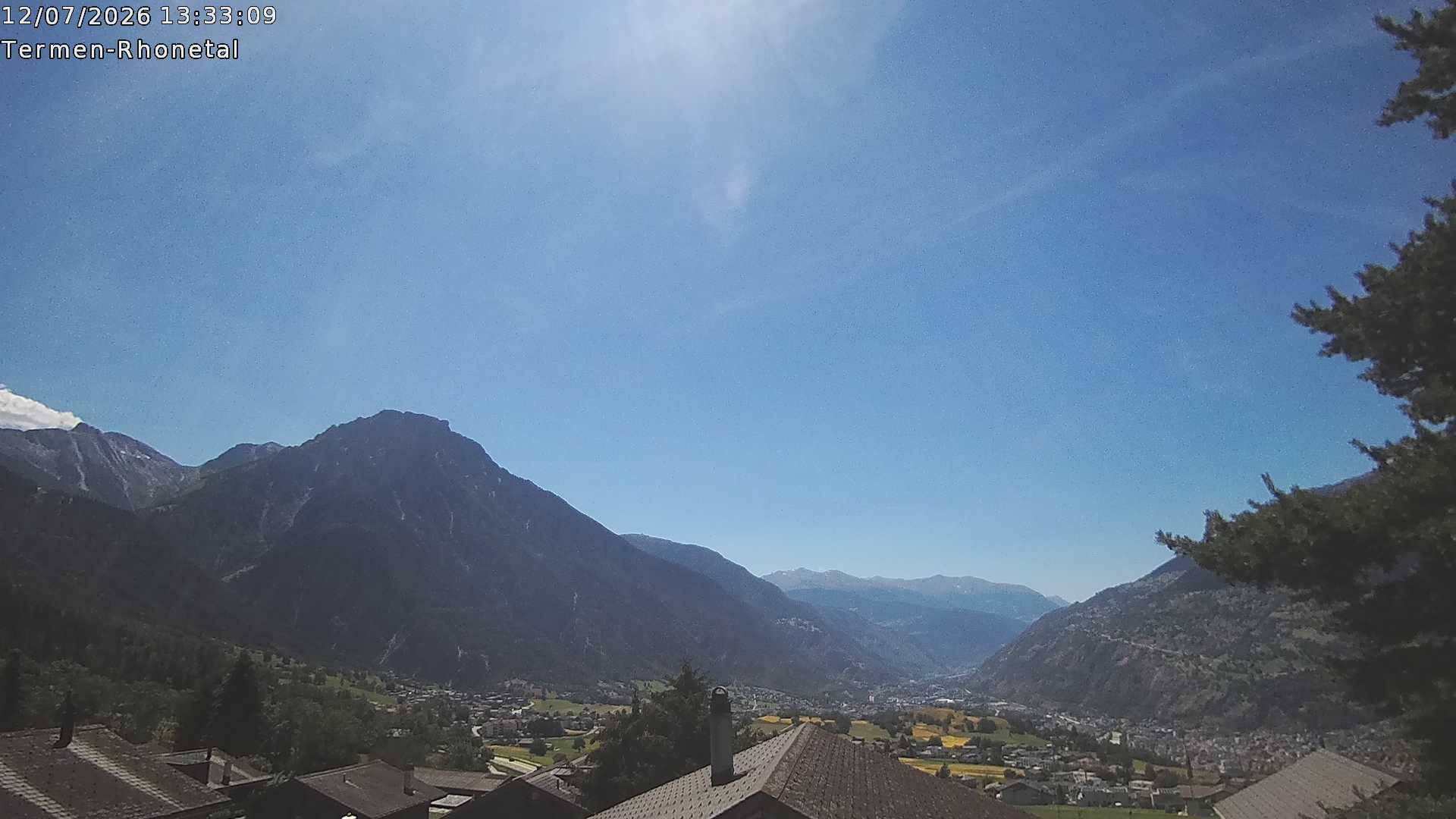 Archived image Webcam Termen: View to the south
