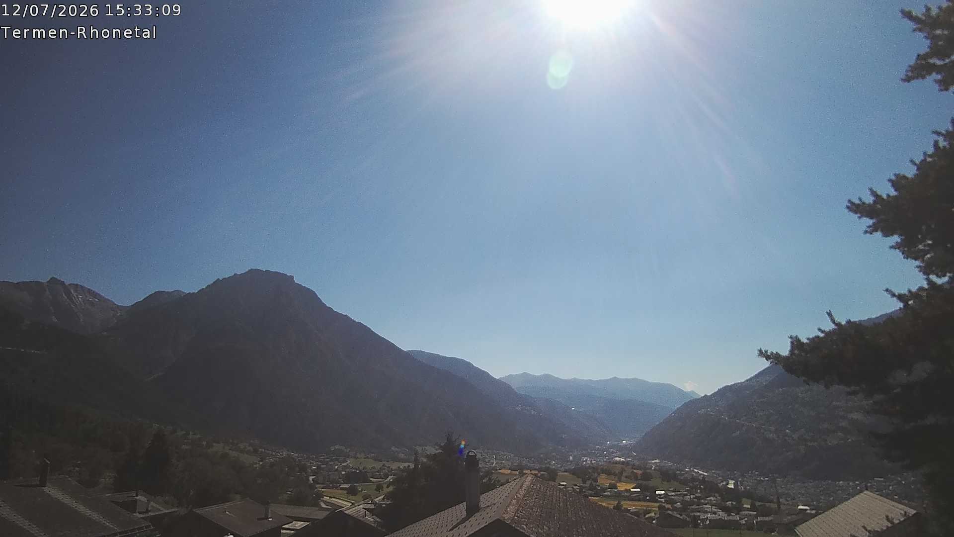 Archived image Webcam Termen: View to the south