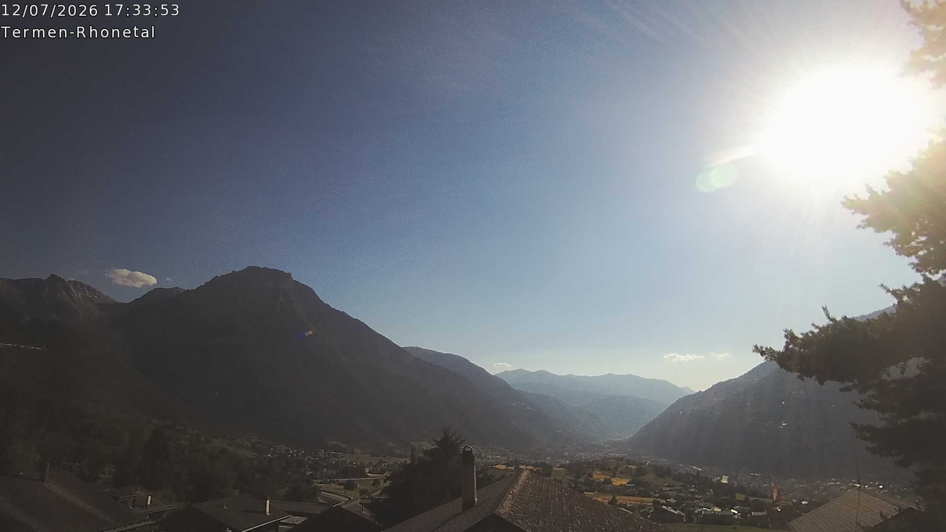 Archived image Webcam Termen: View to the south
