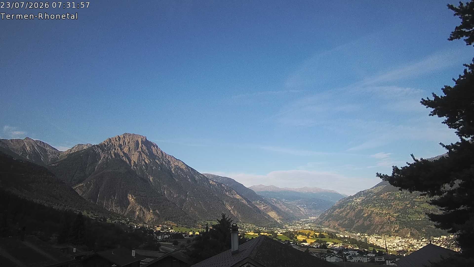 Archived image Webcam Termen: View to the south