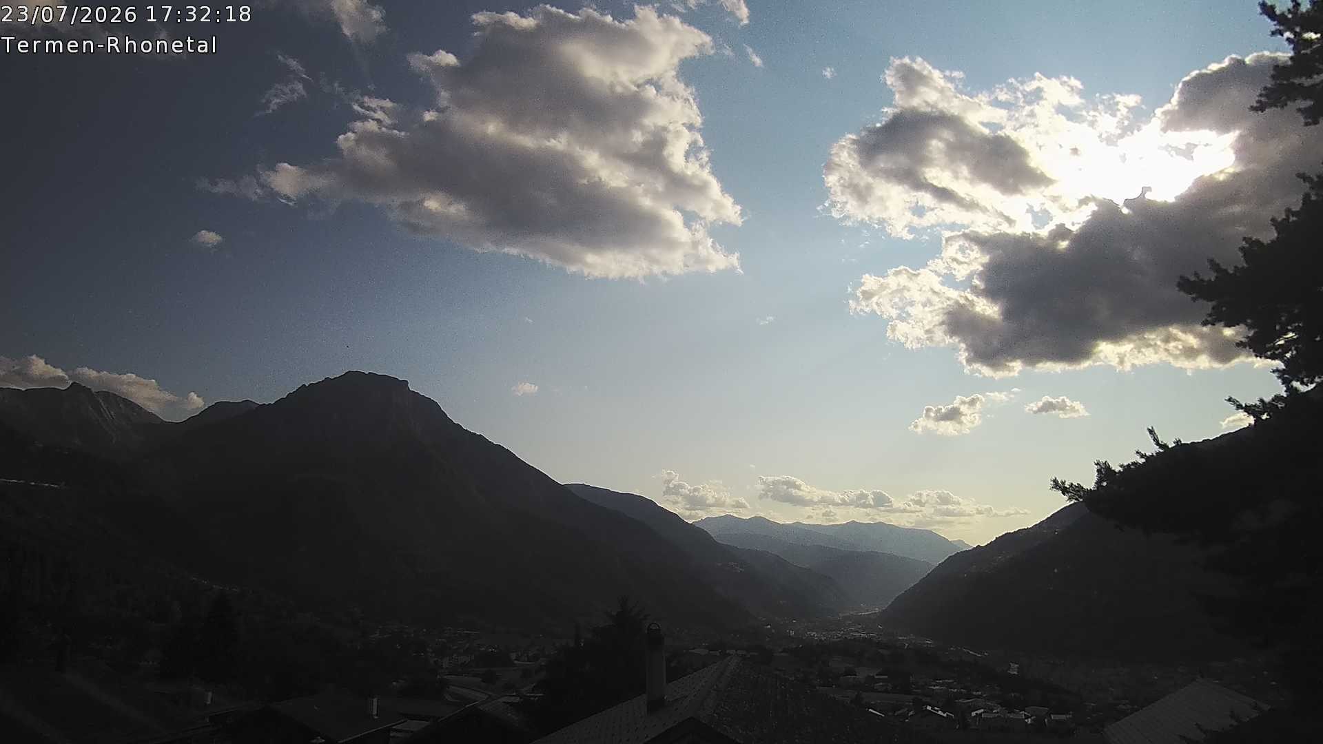 Archived image Webcam Termen: View to the south