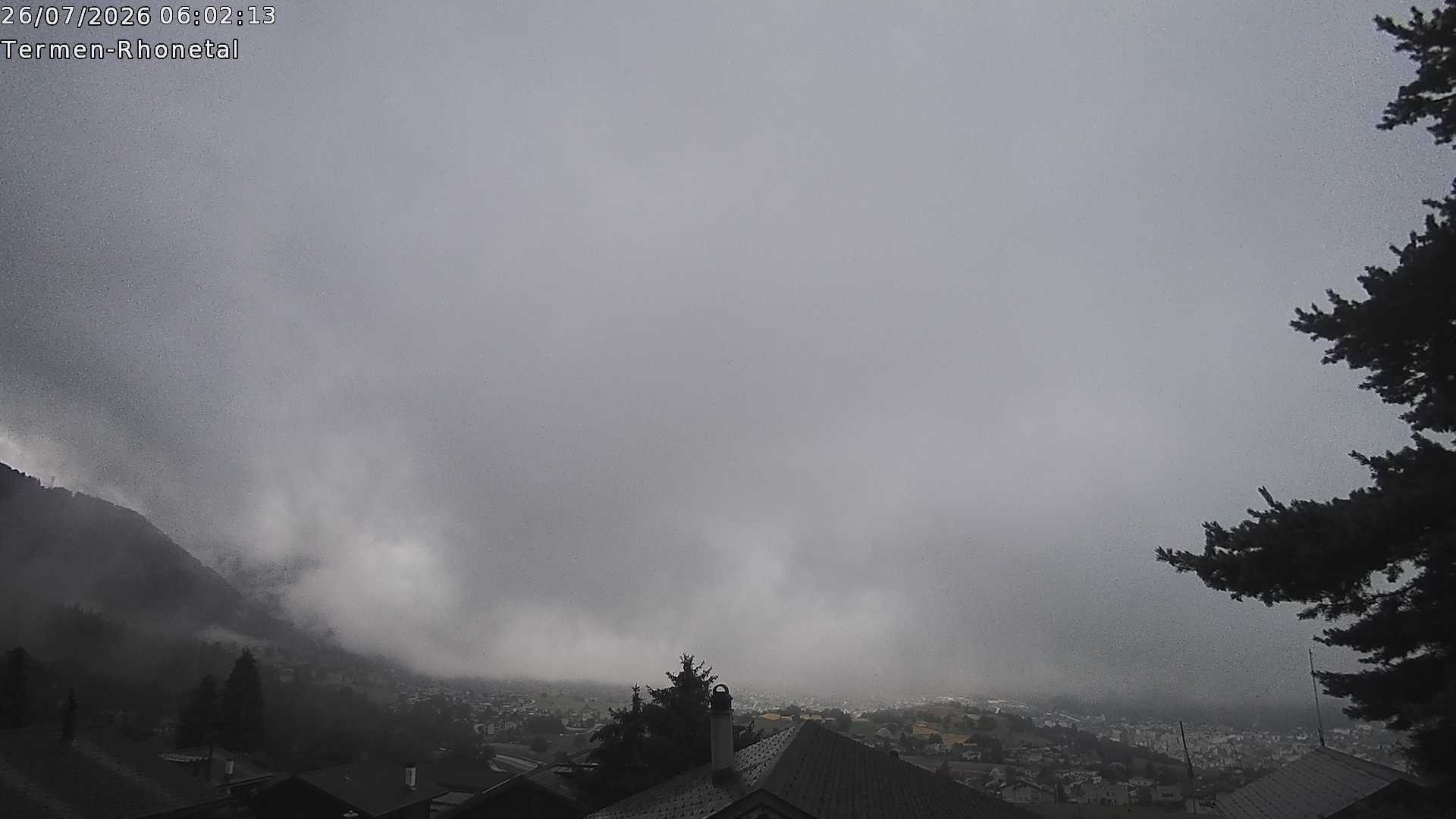 Archived image Webcam Termen: View to the south
