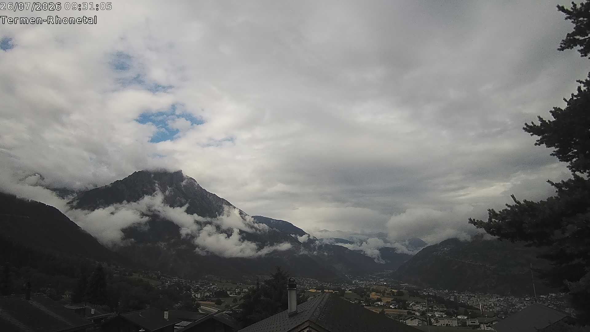 Archived image Webcam Termen: View to the south