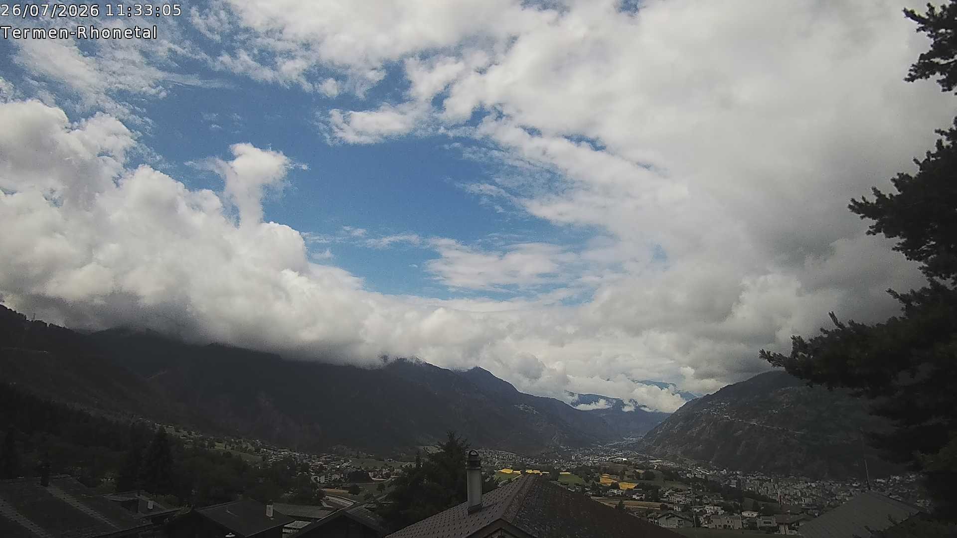 Archived image Webcam Termen: View to the south