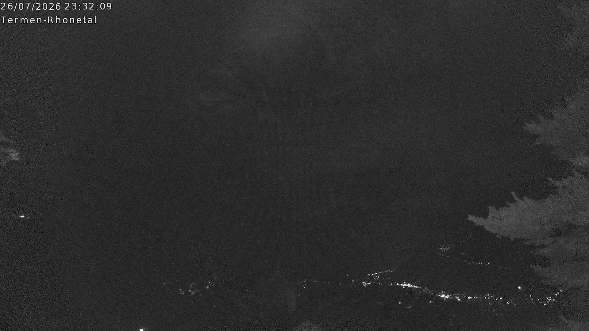 Archiv Foto Webcam Termen: Blick Richtung Süden ins Rhonetal