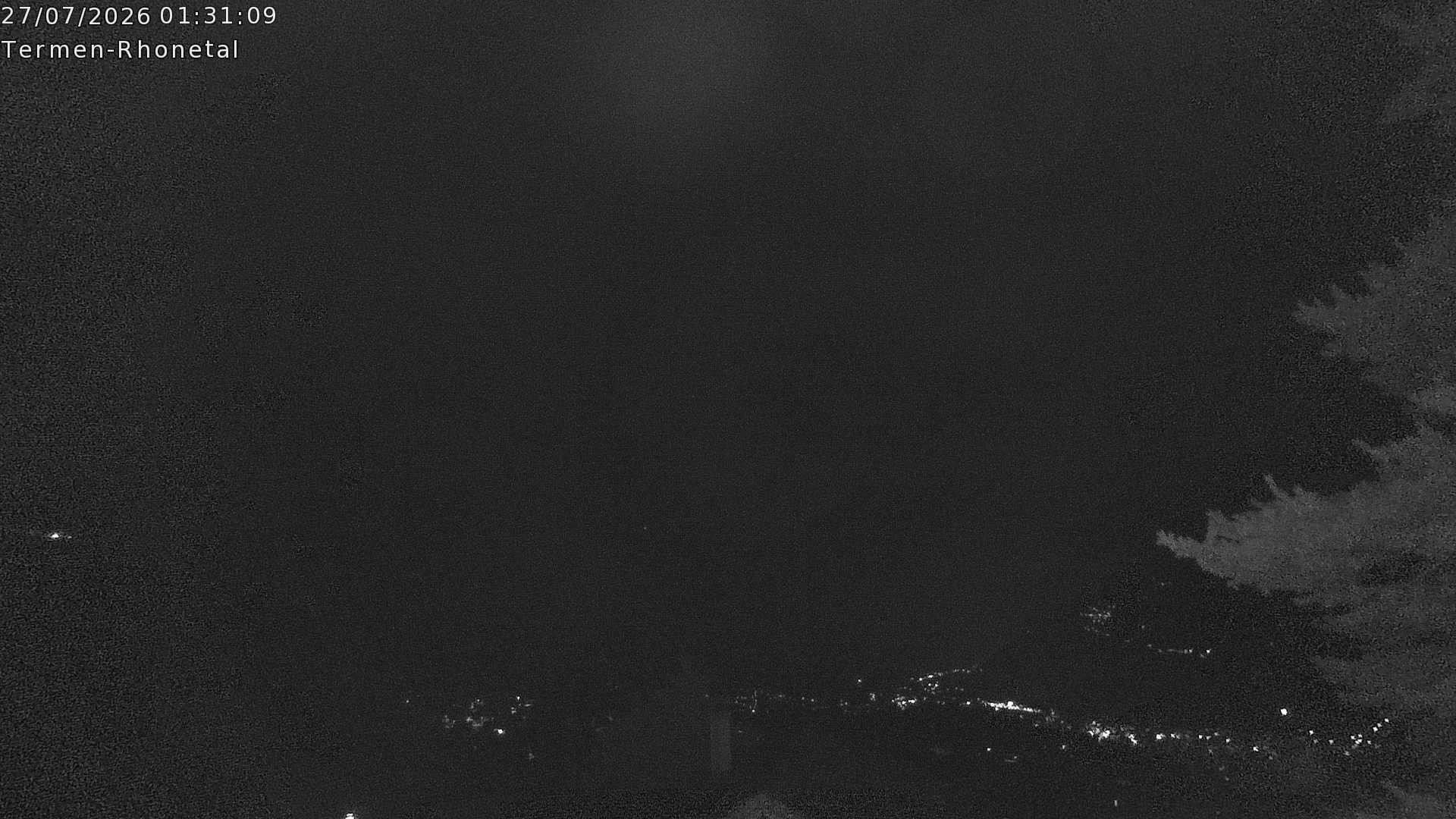 Archiv Foto Webcam Termen: Blick Richtung Süden ins Rhonetal