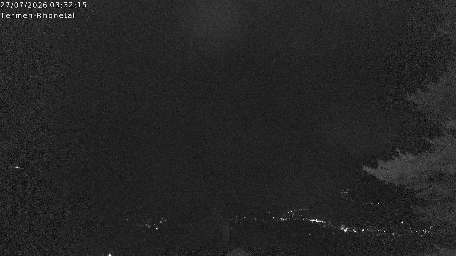 Archiv Foto Webcam Termen: Blick Richtung Süden ins Rhonetal