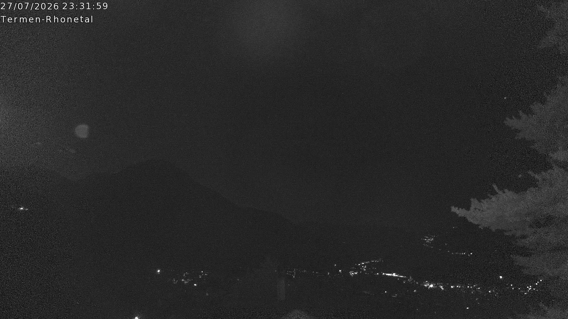 Archiv Foto Webcam Termen: Blick Richtung Süden ins Rhonetal