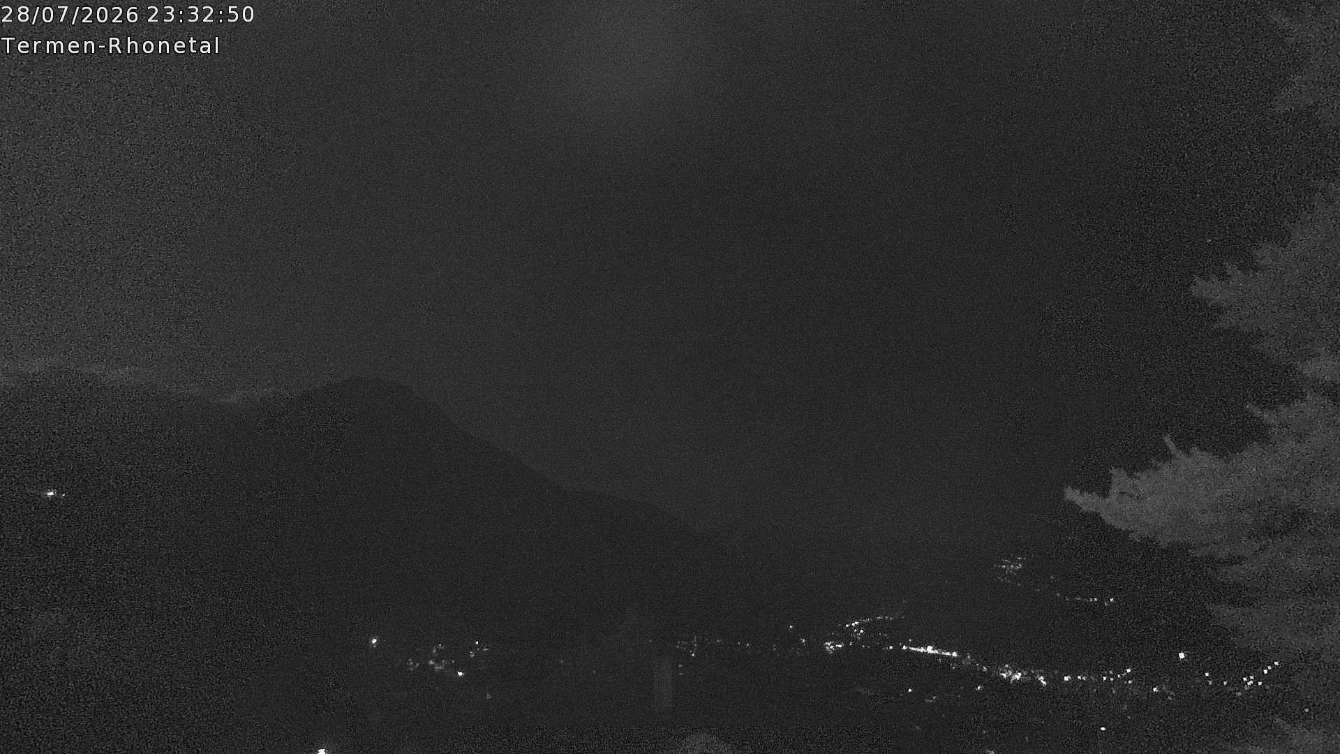 Archiv Foto Webcam Termen: Blick Richtung Süden ins Rhonetal
