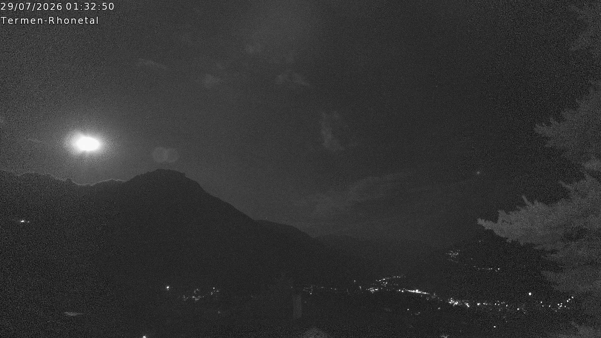 Archiv Foto Webcam Termen: Blick Richtung Süden ins Rhonetal