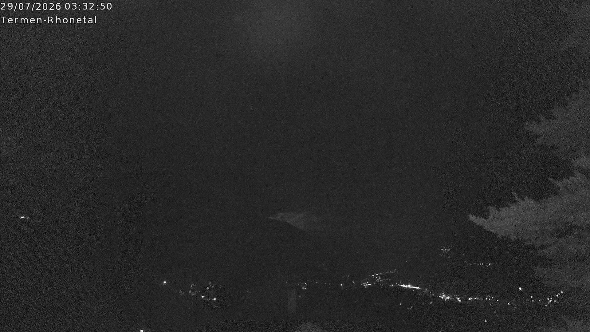 Archiv Foto Webcam Termen: Blick Richtung Süden ins Rhonetal