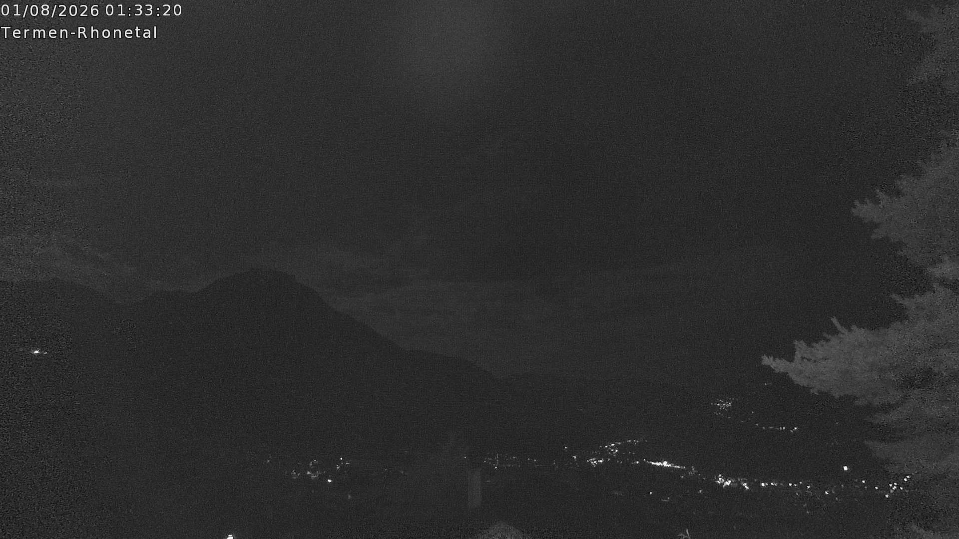 Archiv Foto Webcam Termen: Blick Richtung Süden ins Rhonetal