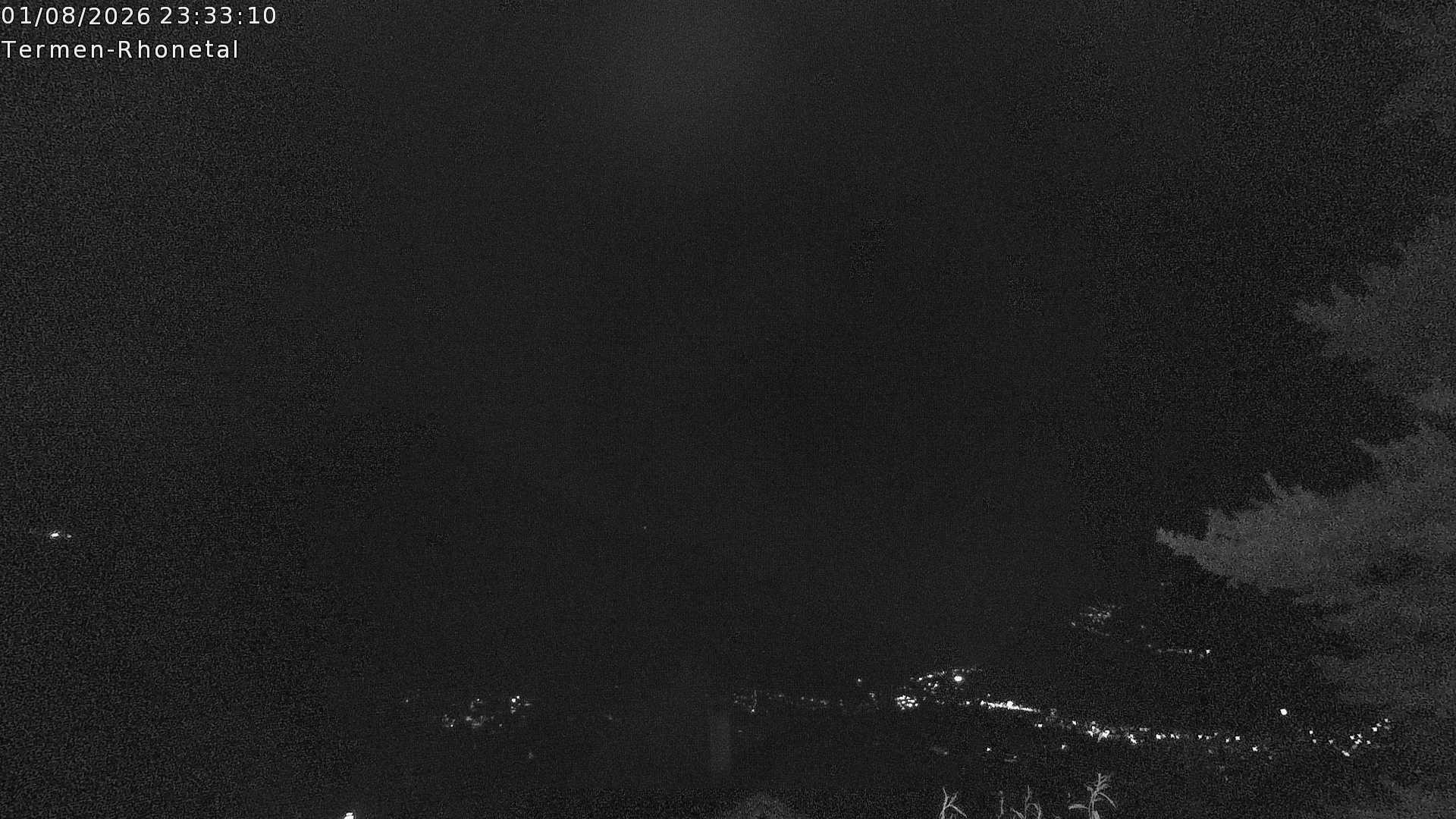 Archiv Foto Webcam Termen: Blick Richtung Süden ins Rhonetal