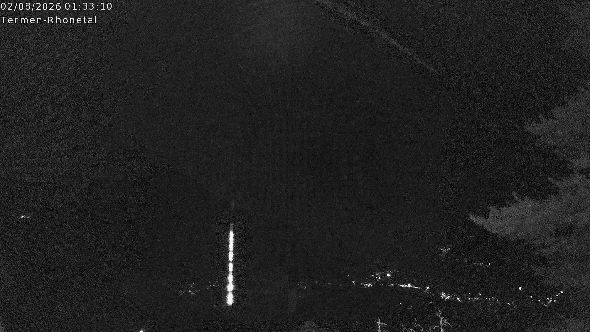 Archiv Foto Webcam Termen: Blick Richtung Süden ins Rhonetal