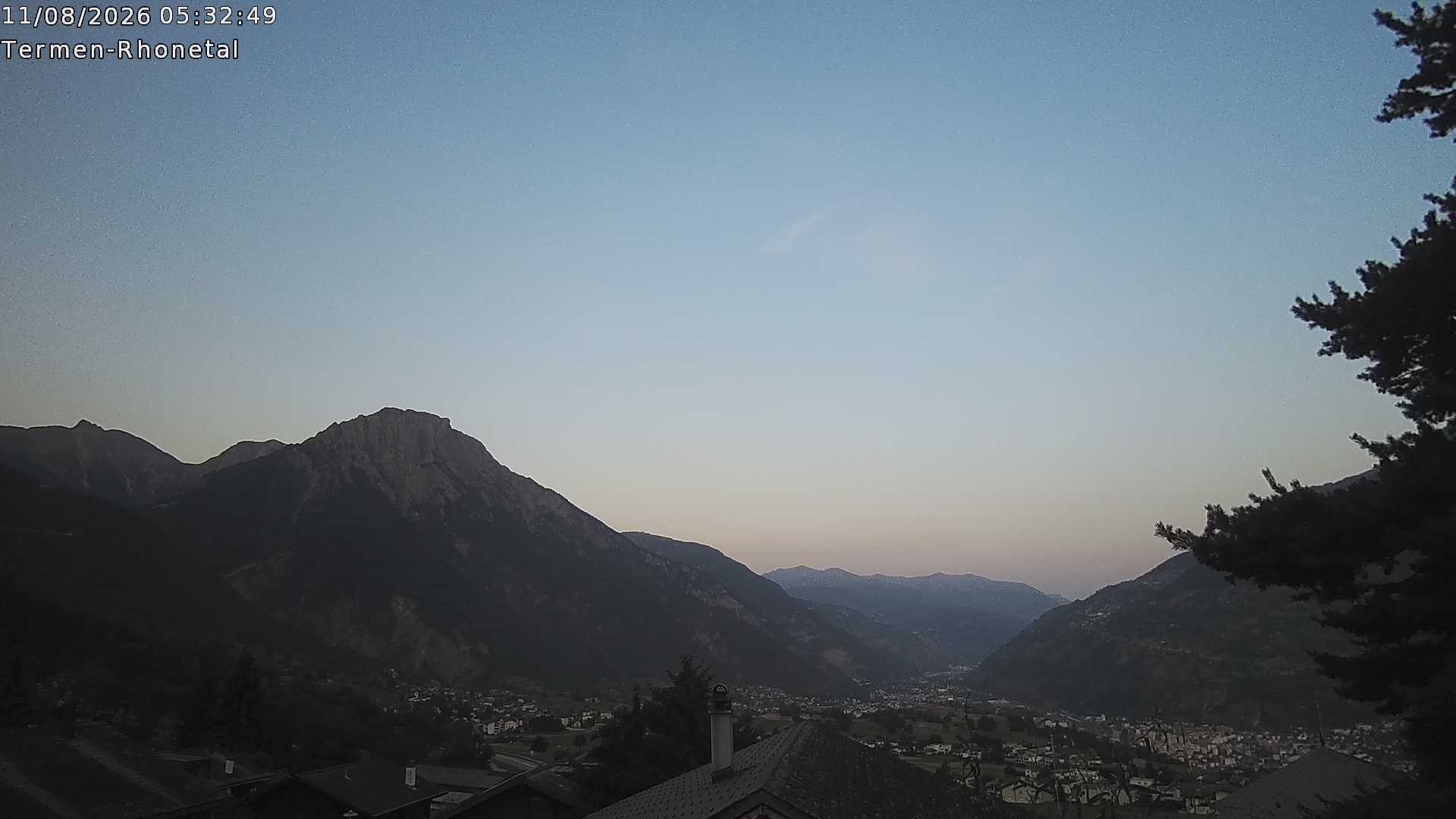 Archived image Webcam Termen: View to the south