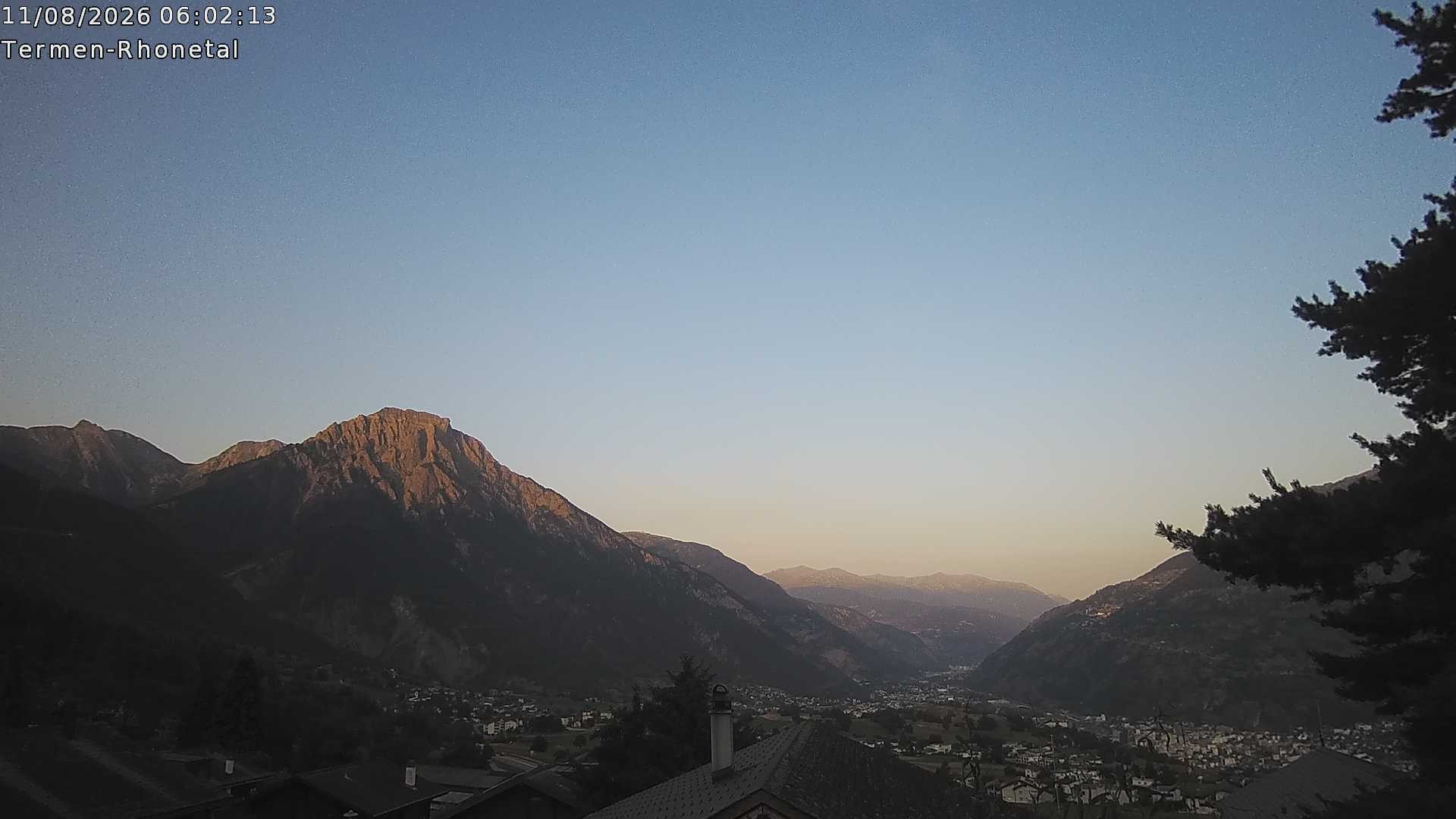 Archived image Webcam Termen: View to the south