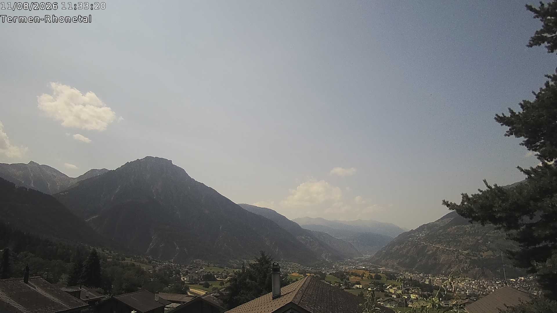 Archived image Webcam Termen: View to the south