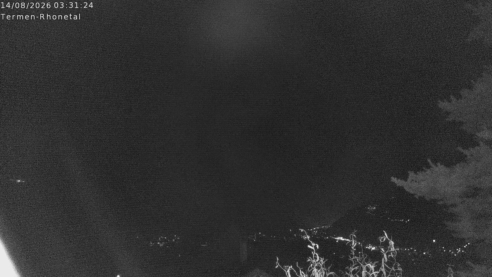 Archiv Foto Webcam Termen: Blick Richtung Süden ins Rhonetal