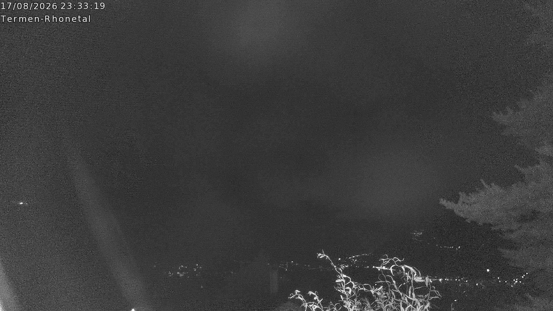 Archiv Foto Webcam Termen: Blick Richtung Süden ins Rhonetal