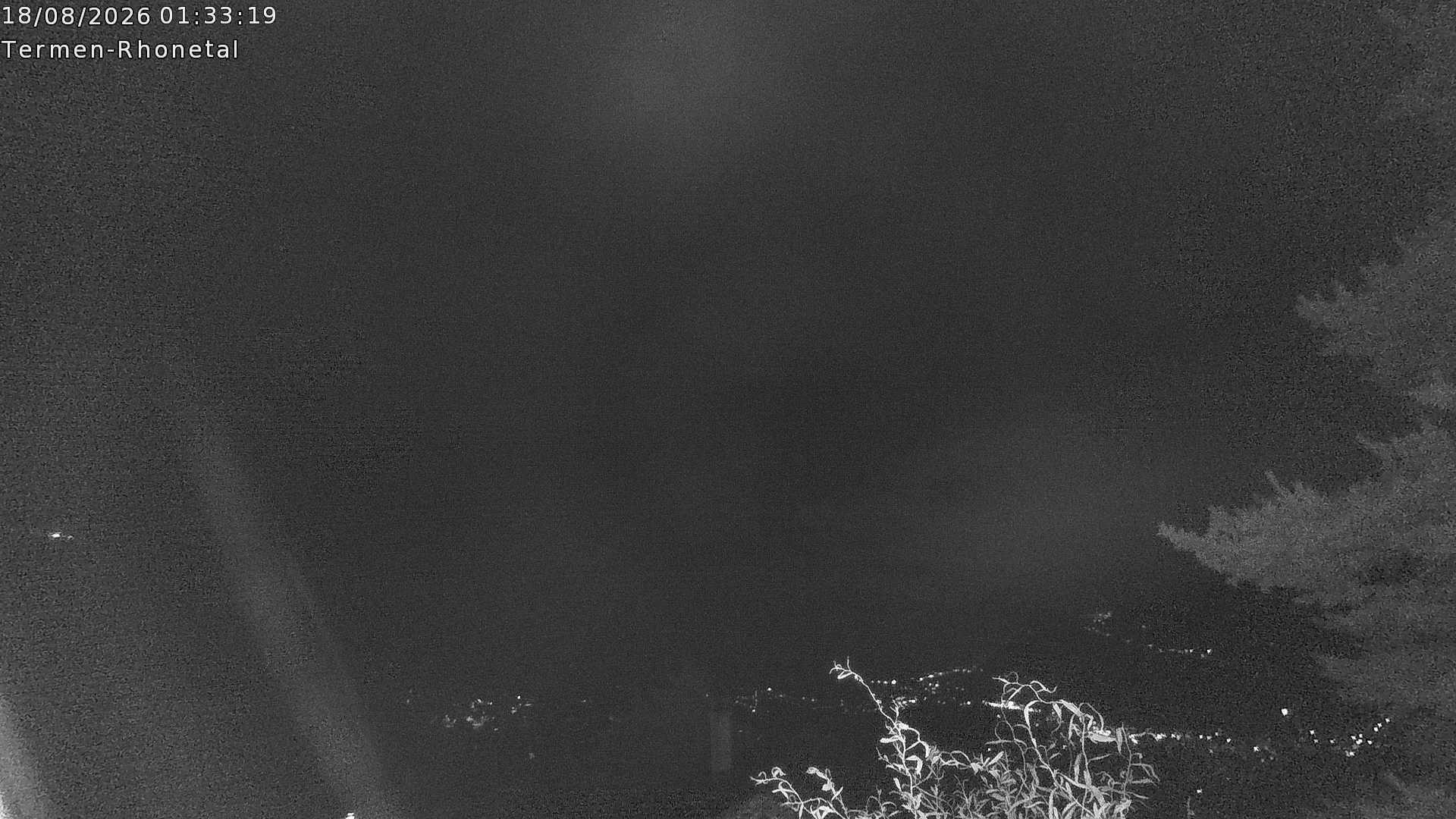 Archiv Foto Webcam Termen: Blick Richtung Süden ins Rhonetal