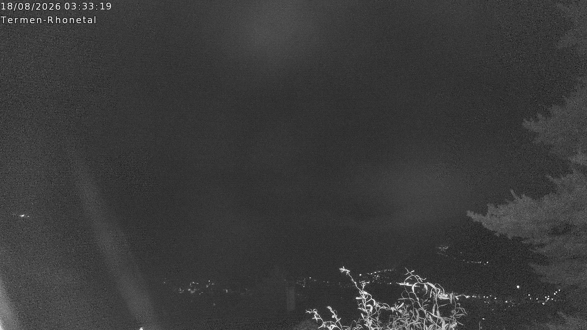 Archiv Foto Webcam Termen: Blick Richtung Süden ins Rhonetal