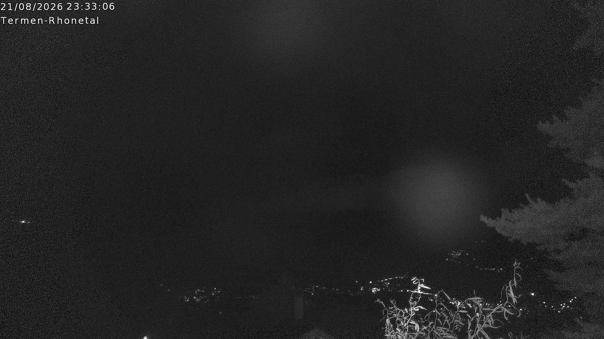 Archiv Foto Webcam Termen: Blick Richtung Süden ins Rhonetal
