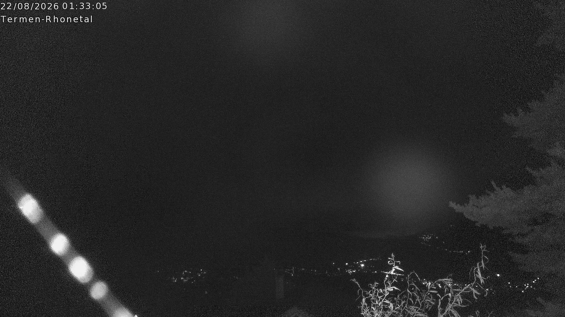 Archiv Foto Webcam Termen: Blick Richtung Süden ins Rhonetal