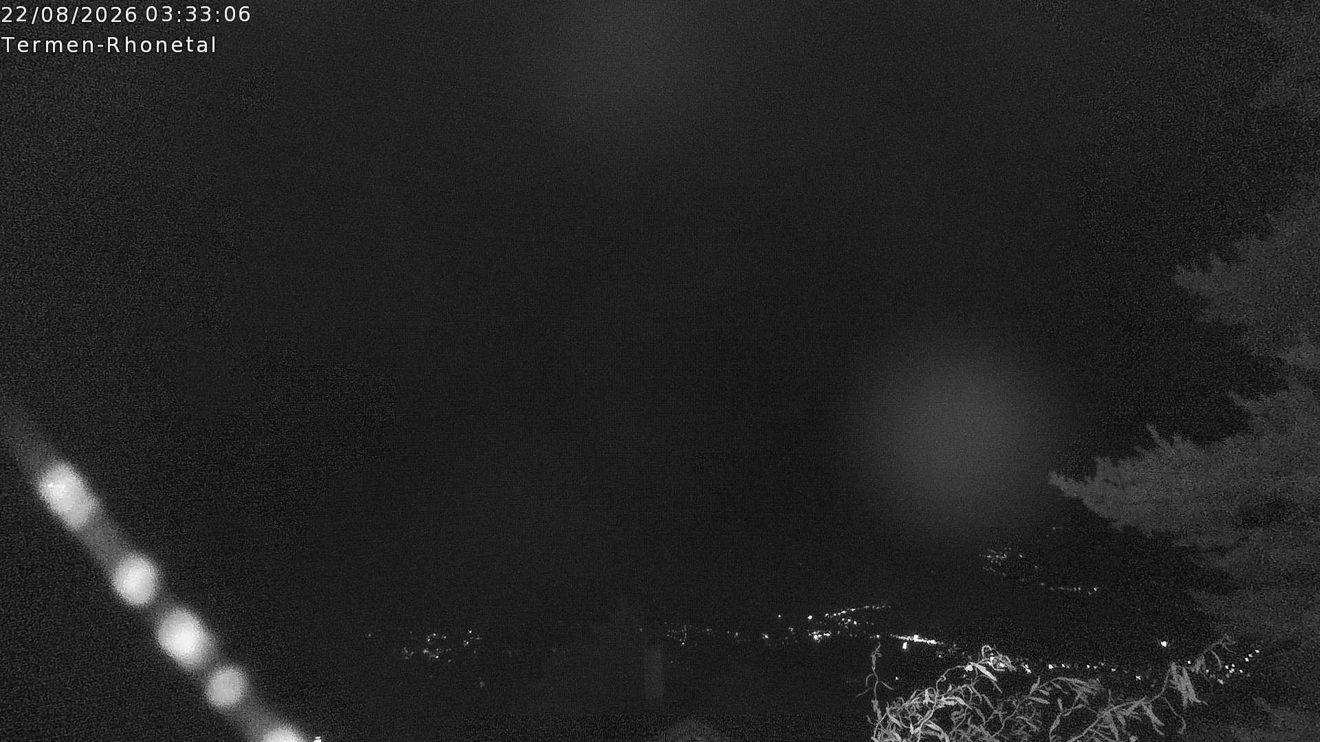 Archiv Foto Webcam Termen: Blick Richtung Süden ins Rhonetal