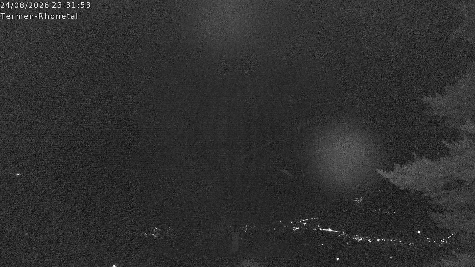 Archiv Foto Webcam Termen: Blick Richtung Süden ins Rhonetal