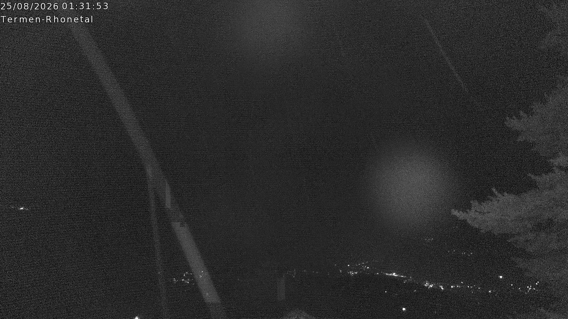 Archiv Foto Webcam Termen: Blick Richtung Süden ins Rhonetal