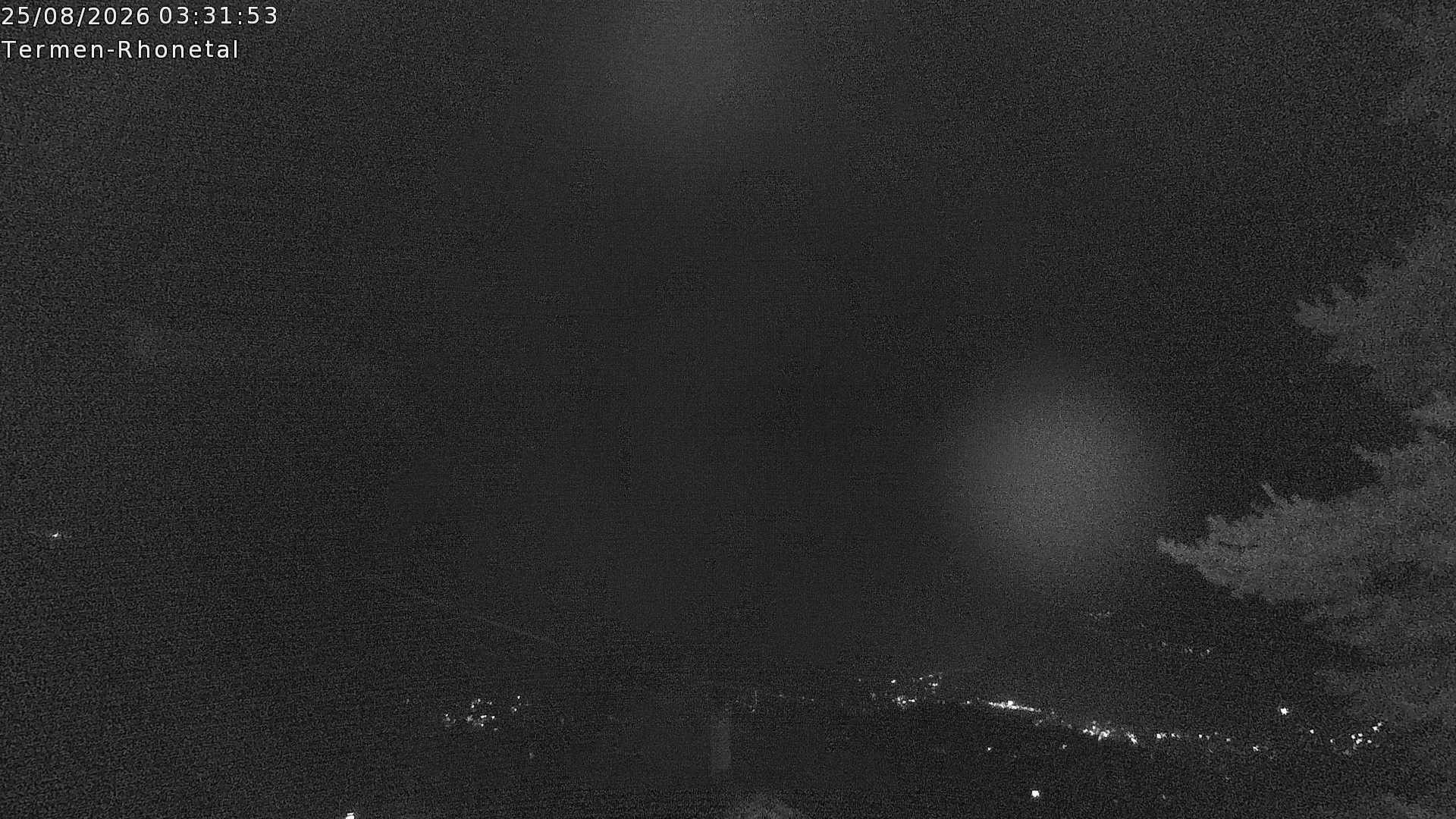Archiv Foto Webcam Termen: Blick Richtung Süden ins Rhonetal