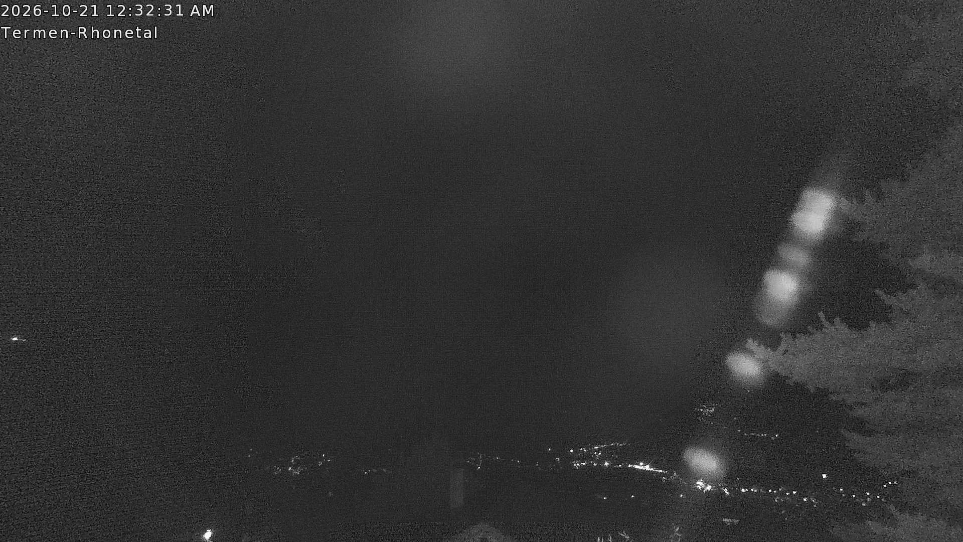Archiv Foto Webcam Termen: Blick Richtung Süden ins Rhonetal