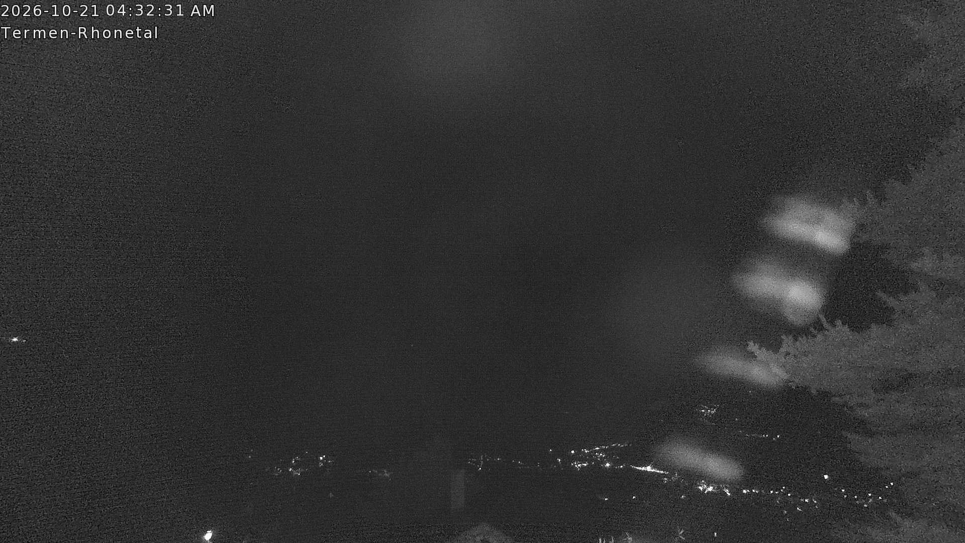 Archiv Foto Webcam Termen: Blick Richtung Süden ins Rhonetal