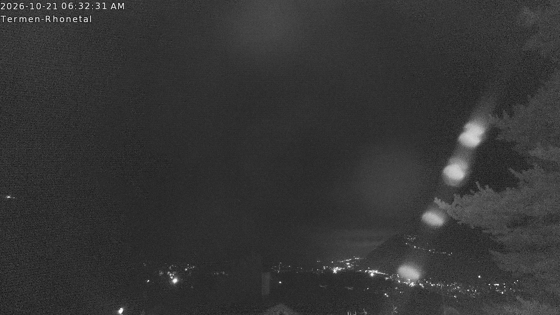Archiv Foto Webcam Termen: Blick Richtung Süden ins Rhonetal