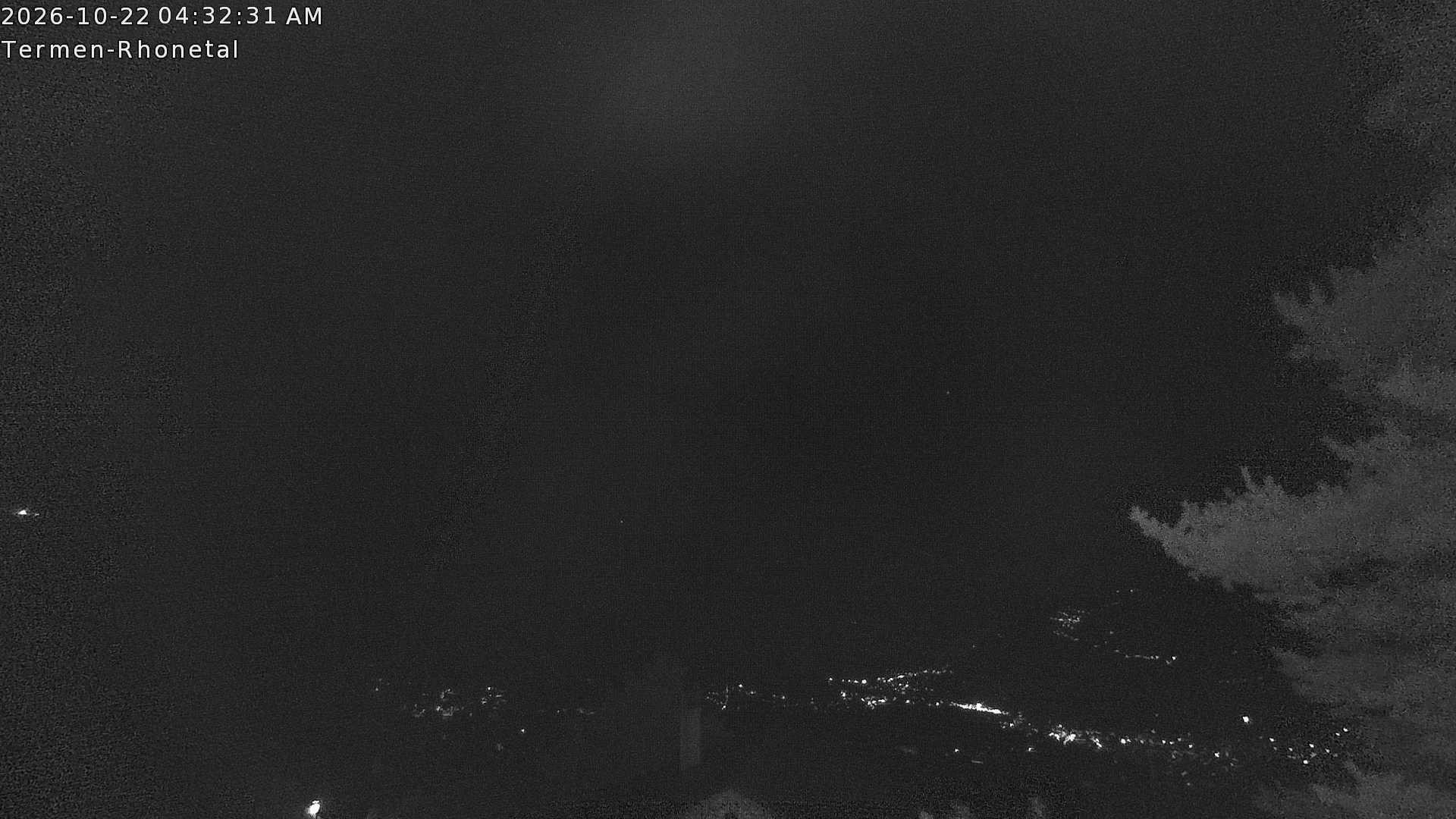 Archiv Foto Webcam Termen: Blick Richtung Süden ins Rhonetal