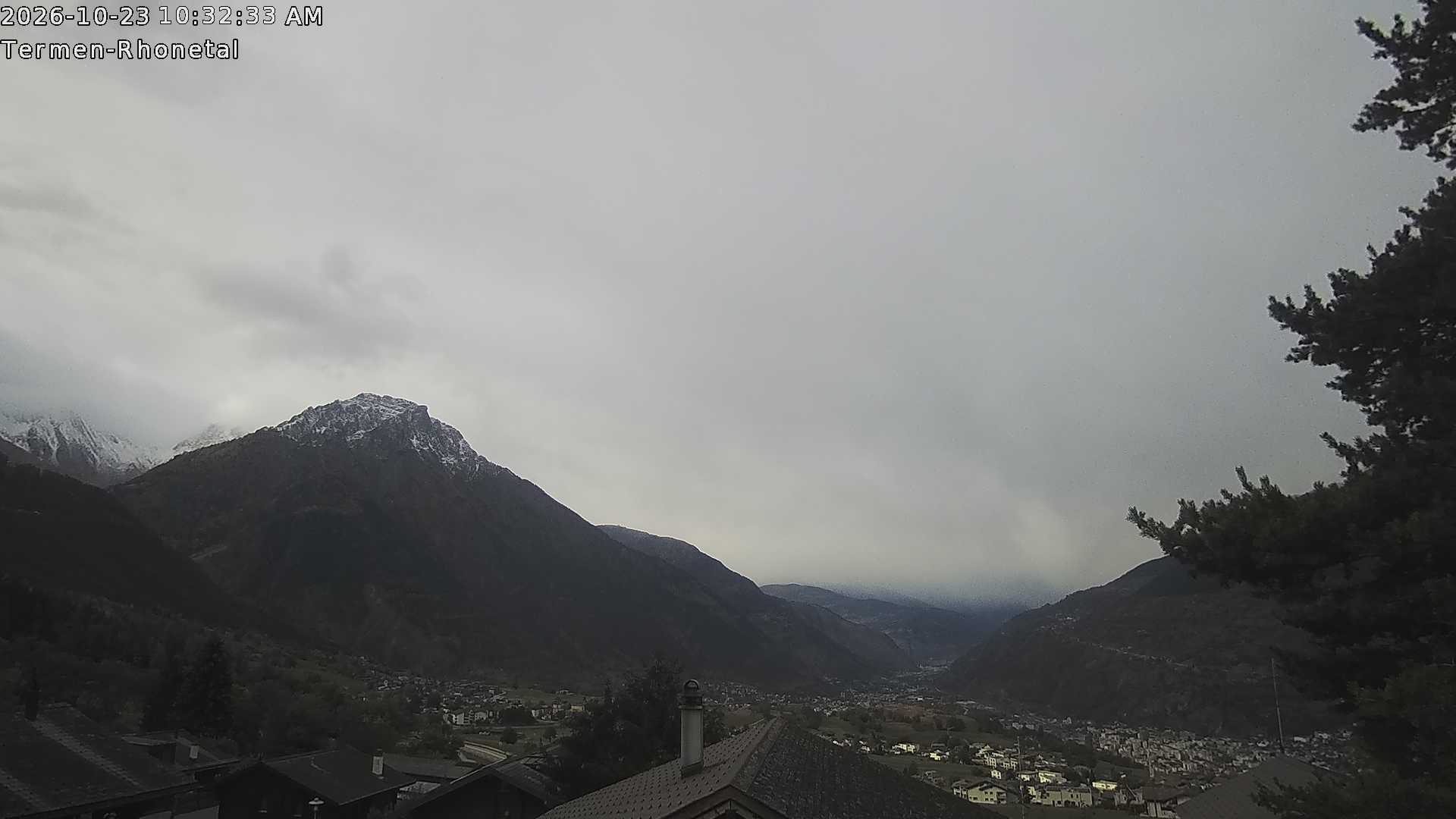 Archived image Webcam Termen: View to the south