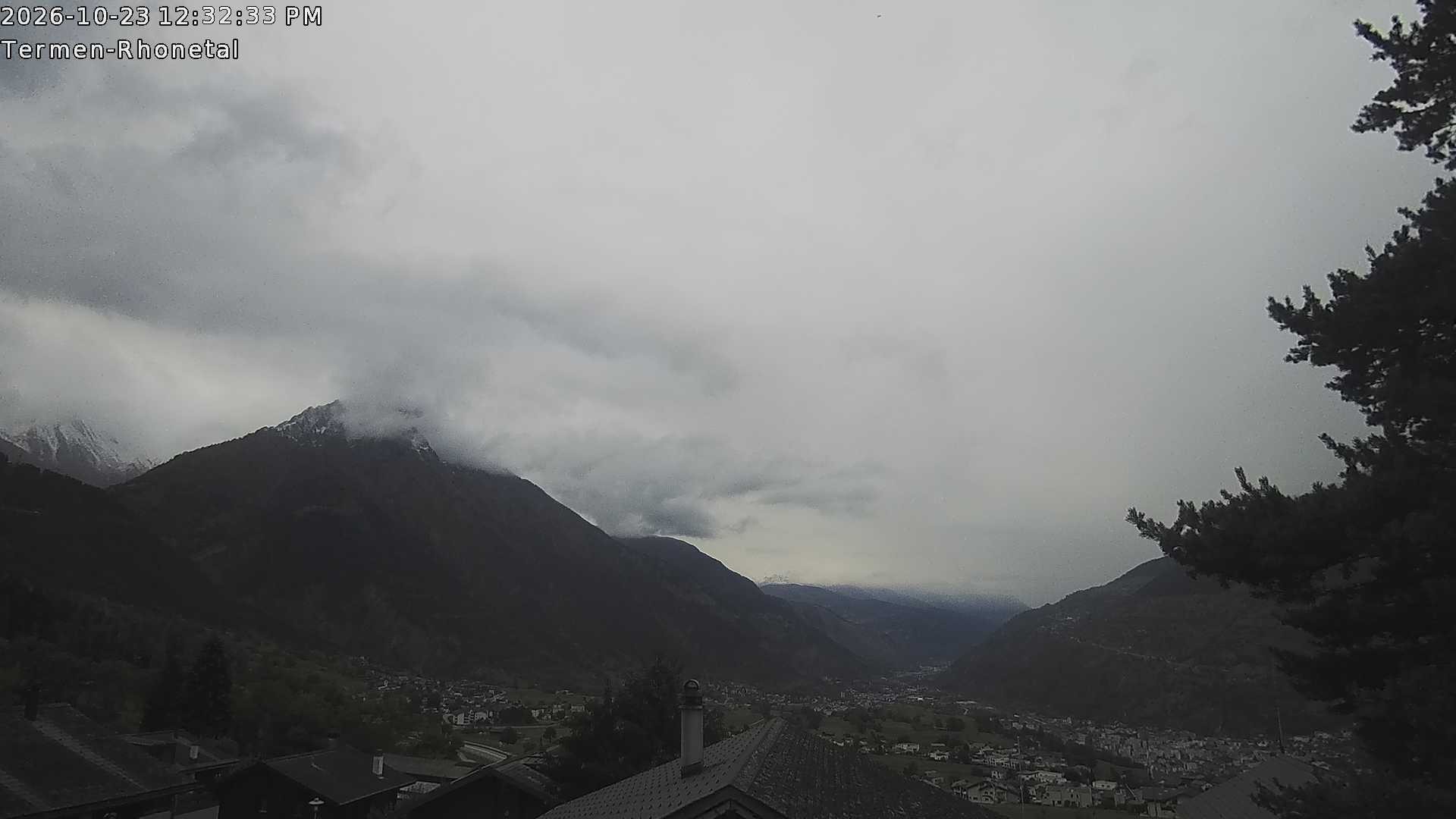 Archived image Webcam Termen: View to the south
