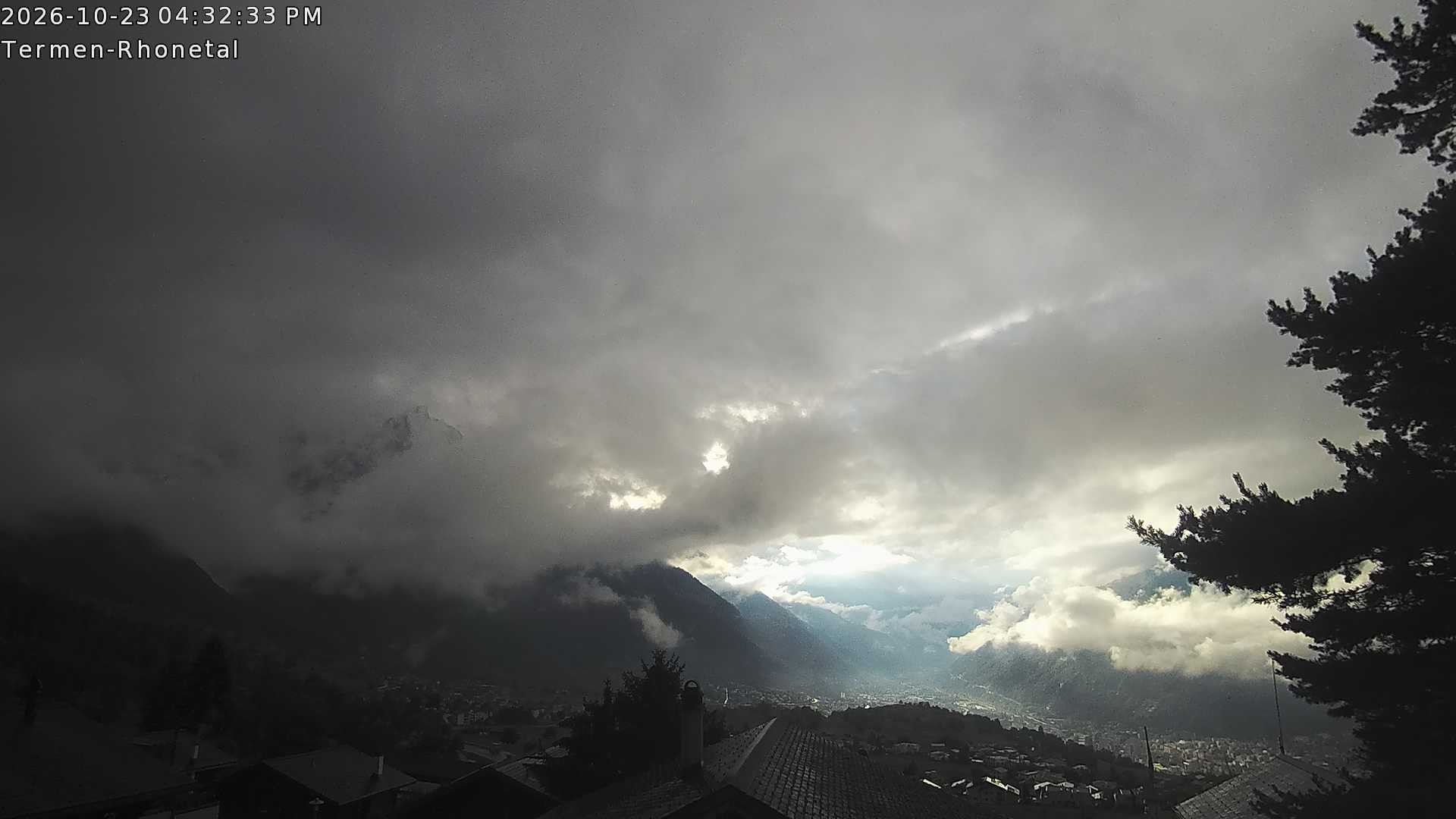 Archived image Webcam Termen: View to the south