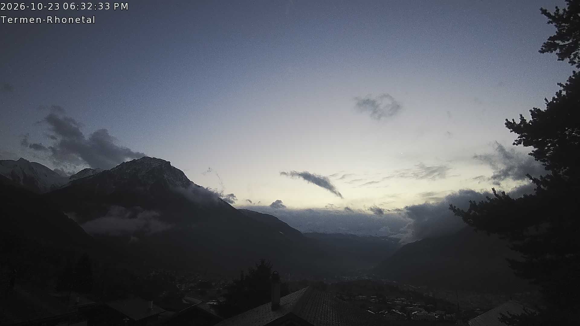 Archived image Webcam Termen: View to the south