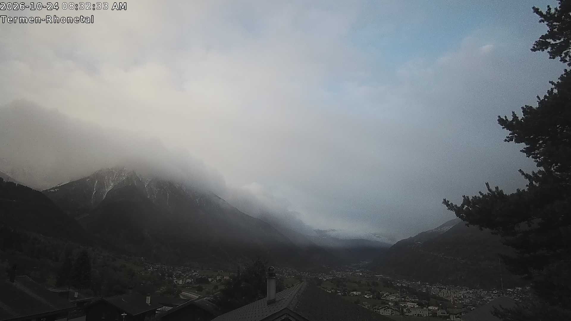 Archived image Webcam Termen: View to the south
