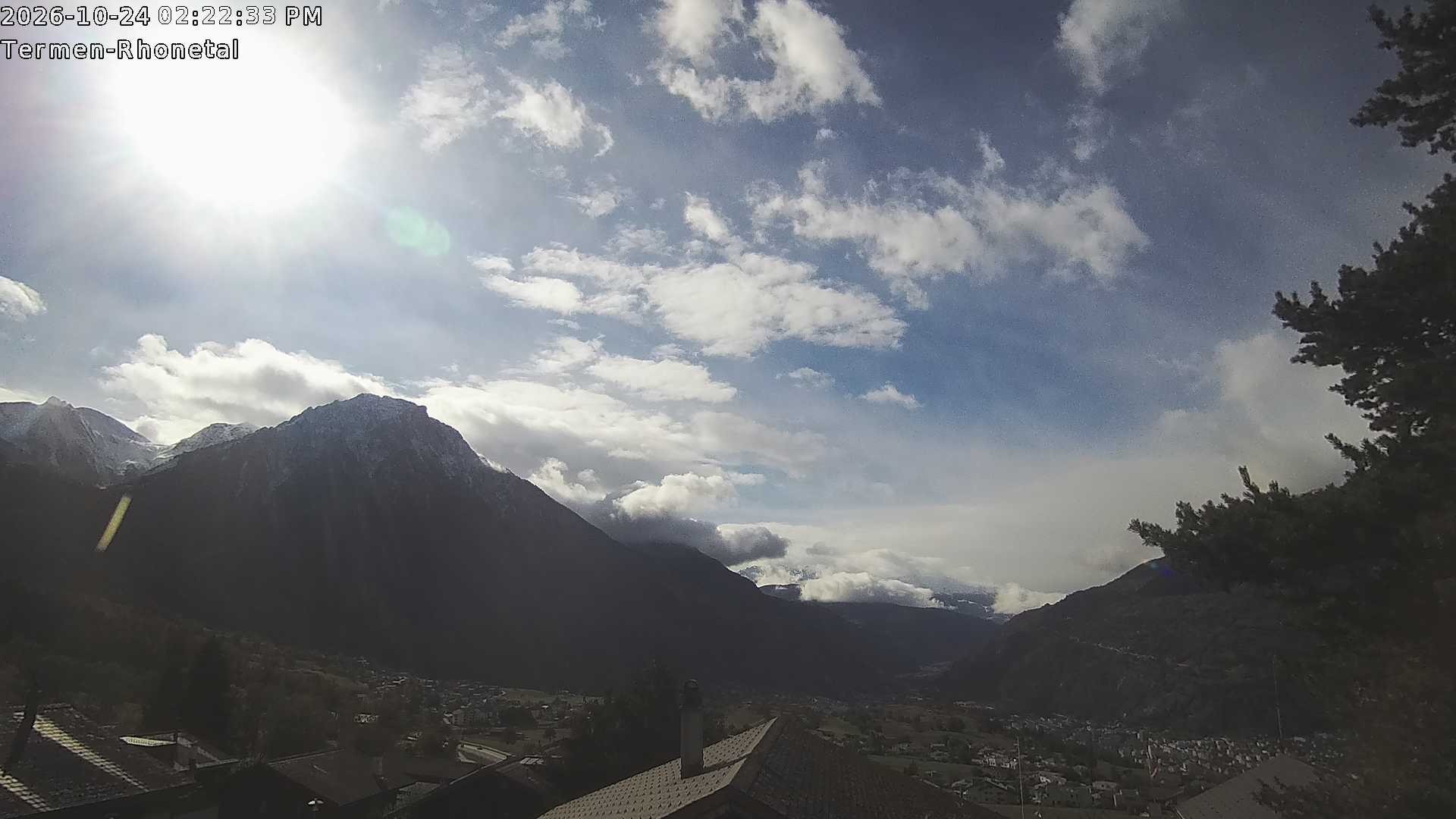 Archived image Webcam Termen: View to the south