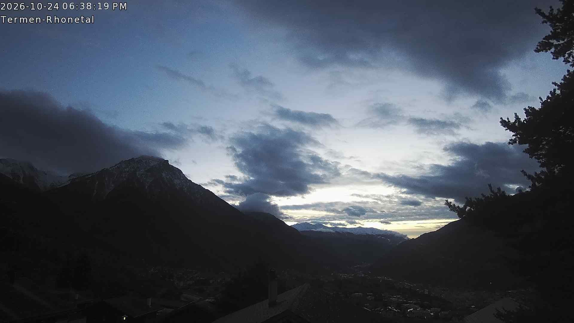 Archived image Webcam Termen: View to the south