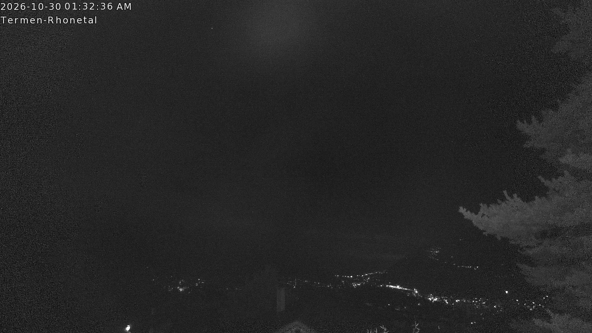 Archiv Foto Webcam Termen: Blick Richtung Süden ins Rhonetal
