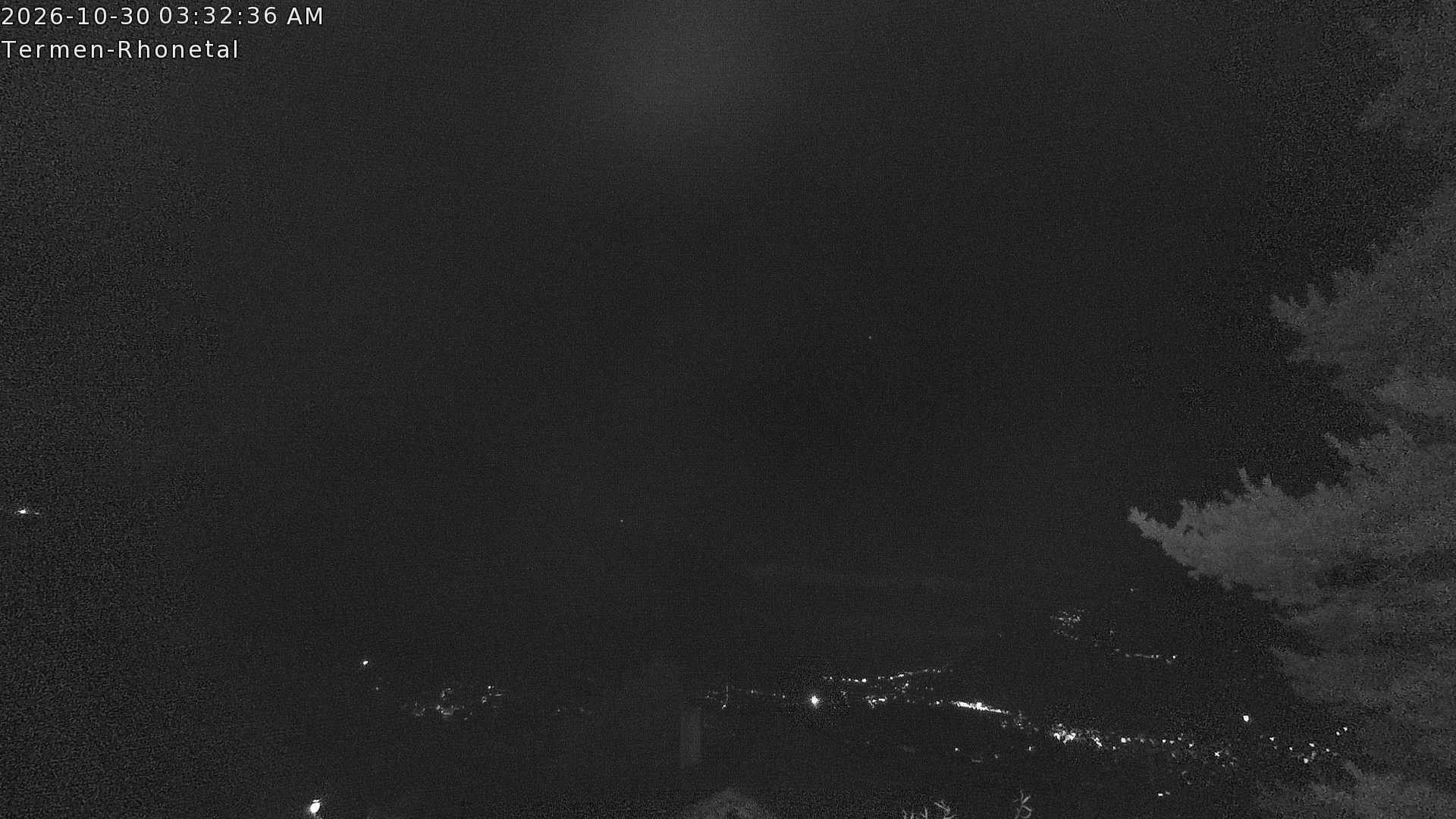 Archiv Foto Webcam Termen: Blick Richtung Süden ins Rhonetal