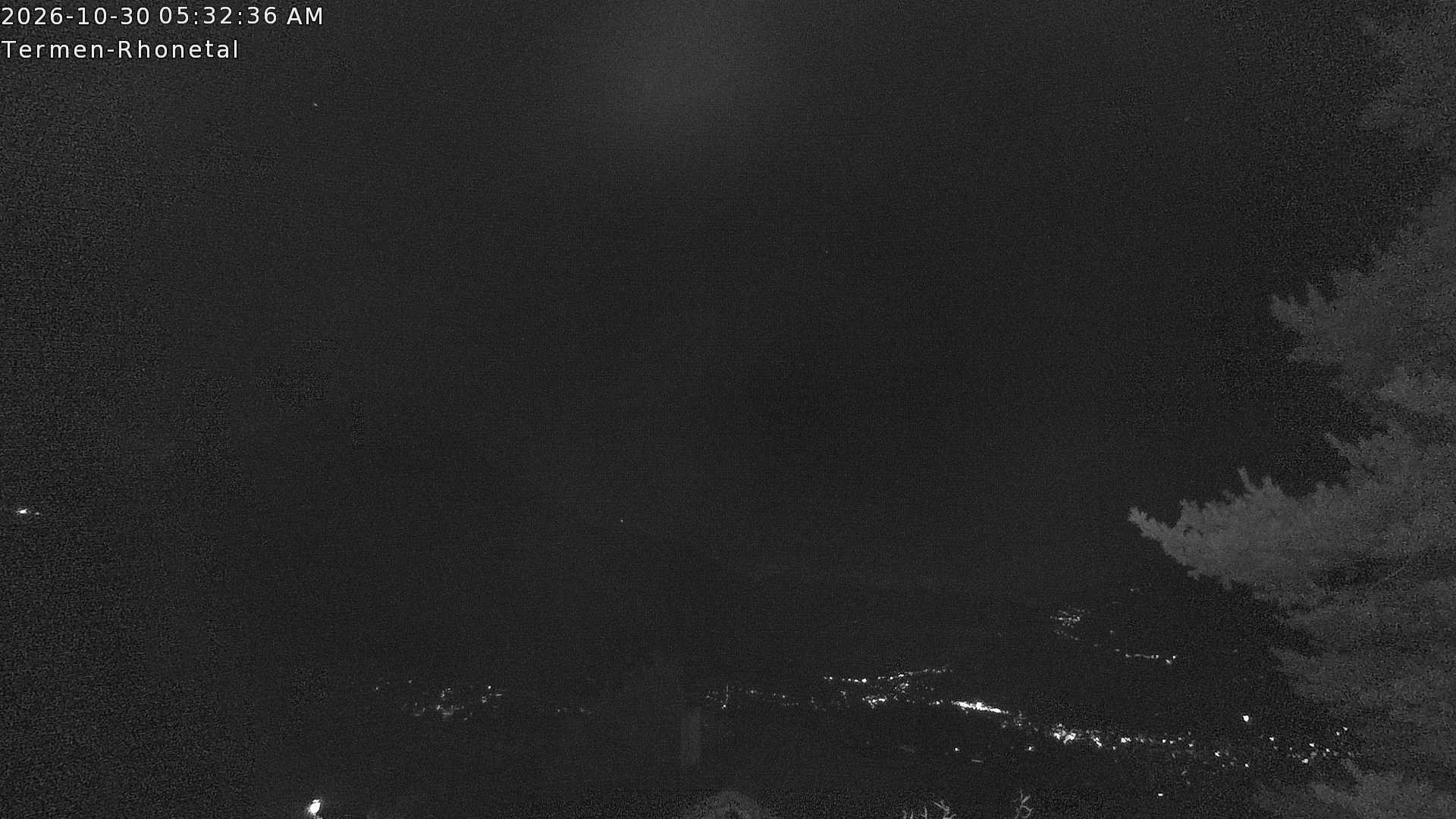 Archiv Foto Webcam Termen: Blick Richtung Süden ins Rhonetal