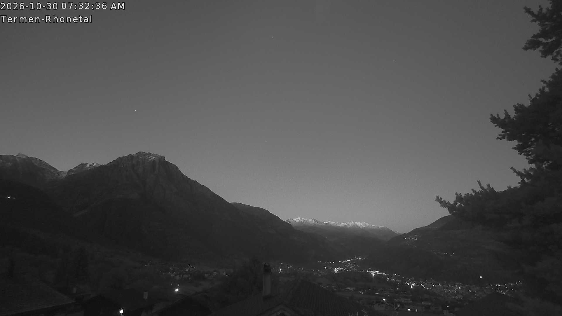 Archived image Webcam Termen: View to the south