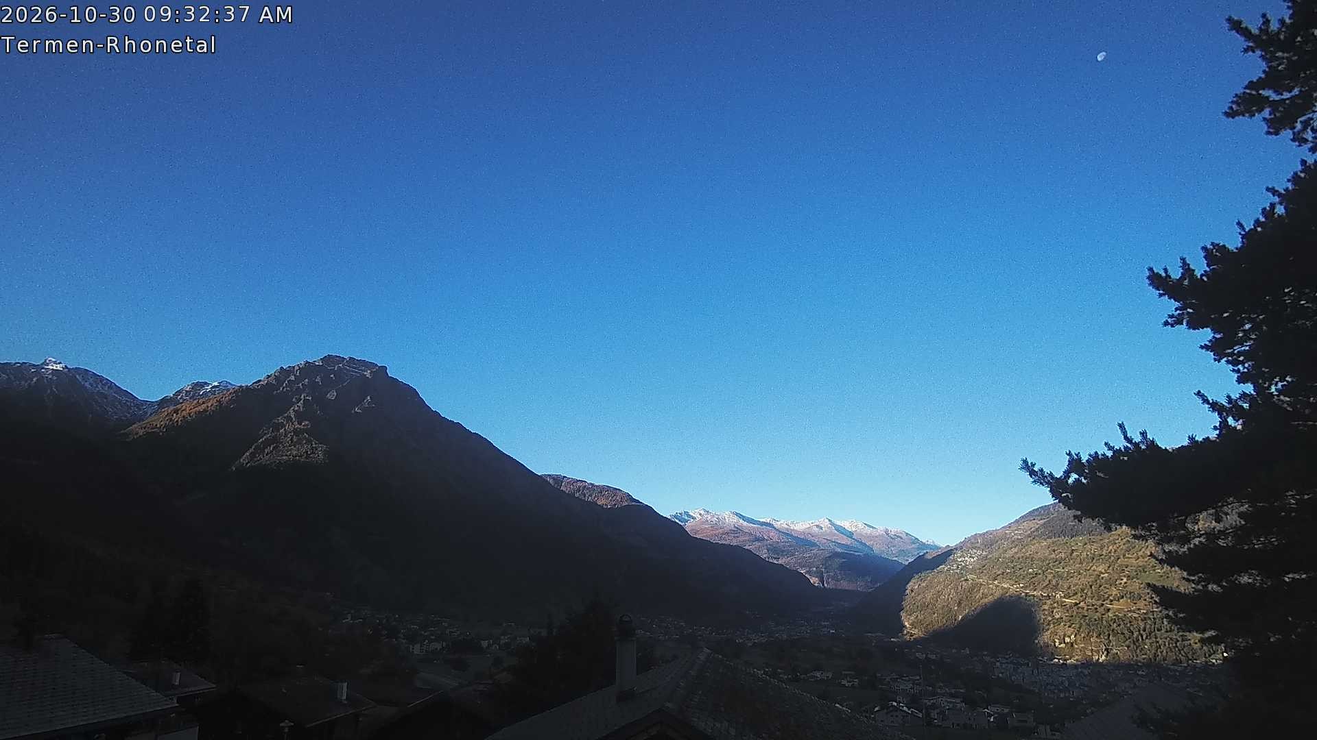 Archived image Webcam Termen: View to the south