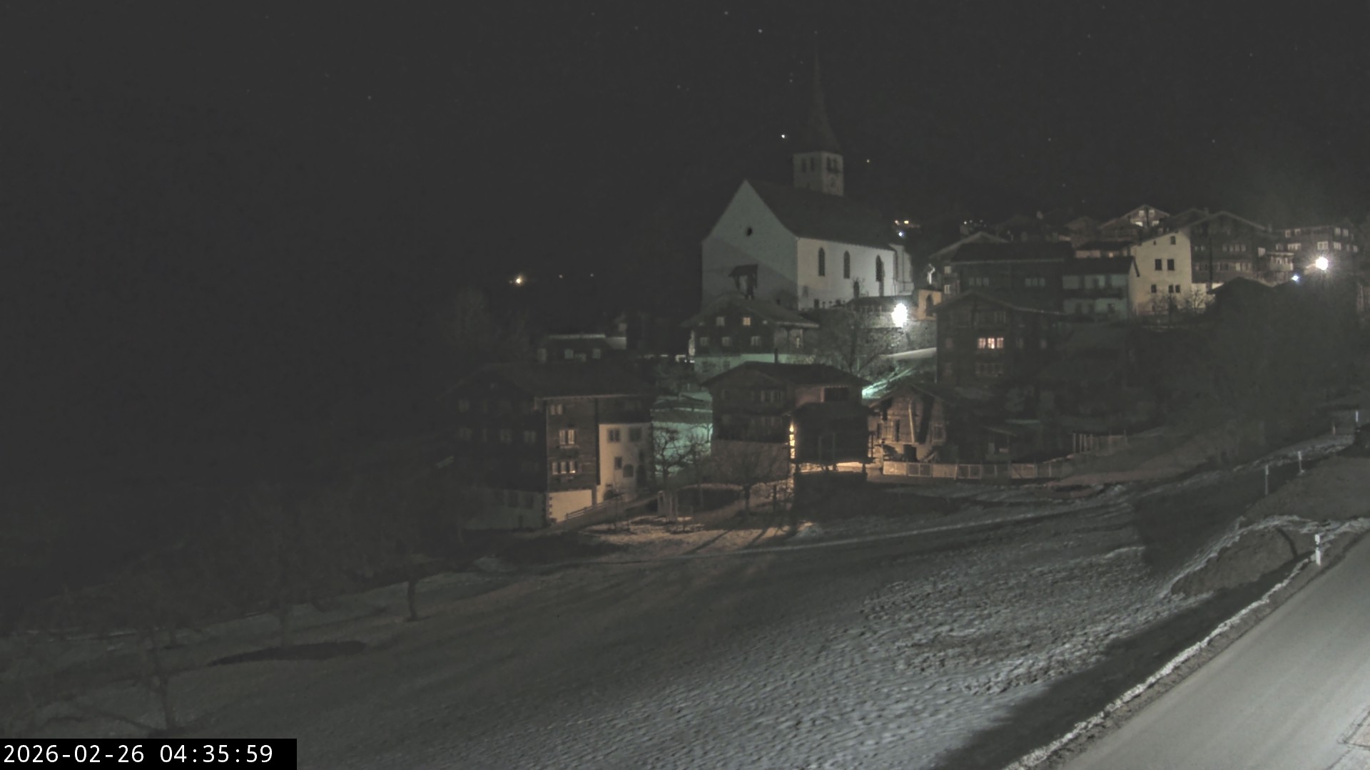 Archived image Webcam Ernen - Church