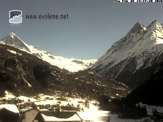 Archived image Webcam Dent Blanche near Evoléne